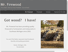 Tablet Screenshot of mrfirewooddexter.com